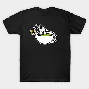 Funny Matcha Green tea tea bag in teacup spa Yoga T-Shirt
